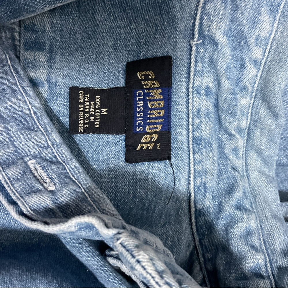 Cambridge Blue Denim Button-Up Shirt - Picture 5 of 5